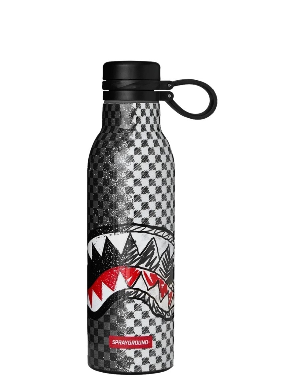 DOODLE CHECK SPLIT WATER BOTTLE
